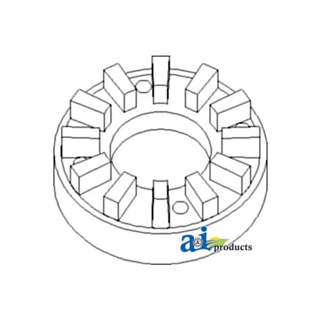 A & I Products Coupling, Hydraulic Pump Drive 6" x6.2" x1.5" A-L34569